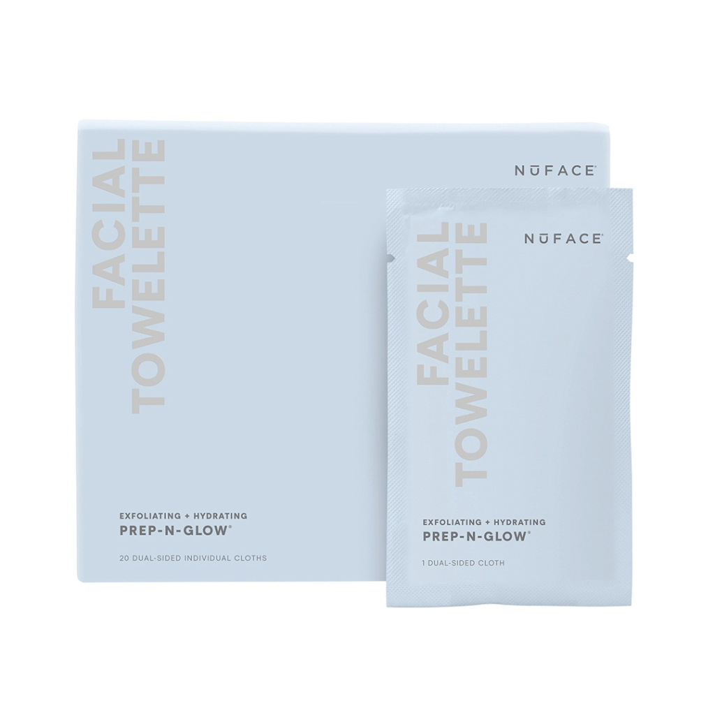 NuFACE - Prep-N-Glow Exfoliating & Hydrating Facial Wipes