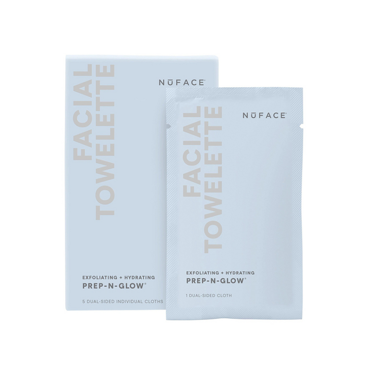 NuFACE - Prep-N-Glow Exfoliating & Hydrating Facial Wipes